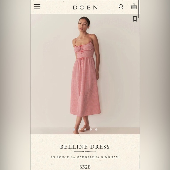 Doen Dresses & Skirts - Doen Belline Sun Dress in Red Gingham
